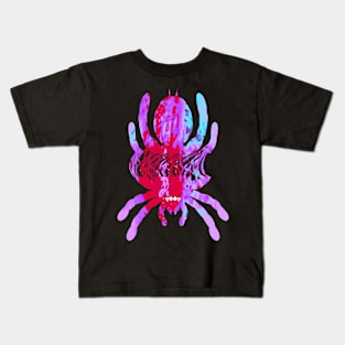 Tarantula Silhouette V75 (Tie Dye) Kids T-Shirt